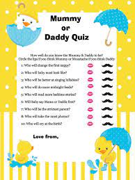 Mommy Or Daddy Duck Yellow Boy Girl Printable Download Baby Shower Ideas Baby Shower Favours Neutral Duck Theme Baby Shower Games Mom To Be By Sunshinebabyshowe