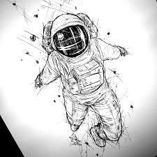 Black And White Space Tattoos For Men 125 Best Astronaut Tattoo Designs For Men And Space Lovers In 2020 Astronaut Tattoo Tattoo Designs Men Space Tattoo Sleeve