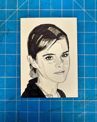 Here is #emmawatson from #theperksofbeingawallflower as Sam. This was drawn  for a student as a class prize. I drew this