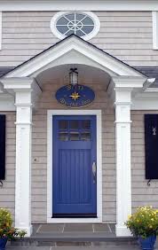Nantucket blue is a dusty denim with a hint of purple that can have a truly refreshing effect on your interiors. Front Door Makeovers In Coastal Blues Seas Your Day