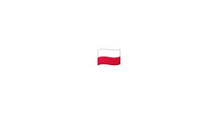 Gemalt flagge polen hand gezeichneten stil flagge polens. Flagge Polen Emoji
