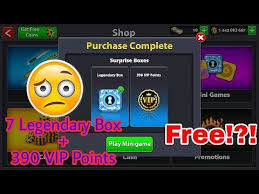 Xp boost is a very attractive thing on the higher levels. 8 Ball Pool Get Free 7 Legendary Box 390 Vip Points Youtube