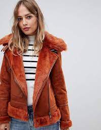Urbancode Aviator Coat With Faux Fur Trim Faux Fur Trim Coat Urbancode Coat