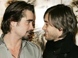 Alexander" co-stars, Colin Farrell and Jared Leto.