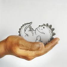 將筆下的卡通恐龍當成寵物 孟加拉插畫家兄弟的生活樂趣 大人物 86534 cartoon dragon pet dragon doodle monster