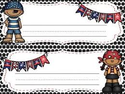 Pirate Name Tags Decoracion De Piratas Decoraciones De Fiesta Pirata Piratas