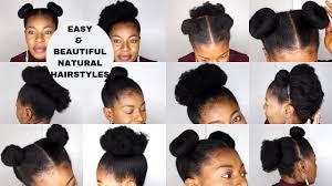 Easy, gorgeous hairstyles for natural hair. 10 Very Easy Natural Hairstyles Short To Medium Length 4c Neknatural Youtube