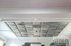 Diy Coffered Ceiling With Antique Barn Roof Shingles Roofing Options Metal Roof