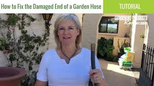 5 how to fix the male ends of the garden hose. How To Repair The Damaged End Of A Garden Hose Youtube
