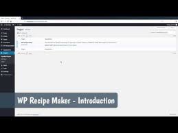 Wp Recipe Maker Introduction Youtube
