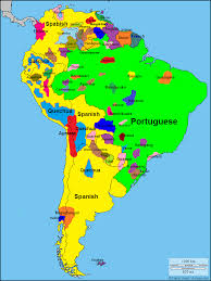 Languages Of South America South America Map Language Map South America
