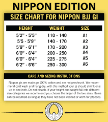 Fuji Size Charts