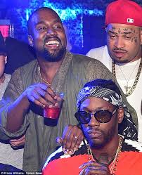 West got his music career start as a. Kanye West Parties Alongside Drake At Star Studded Atlanta Soiree Daily Mail Online