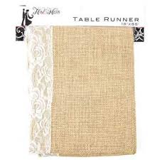 Get Burlap Lace Table Runner Online Or Find Other Ceremony Reception Decorations Products From Hobb Burlap Lace Table Runner Lace Table Runners Burlap Lace