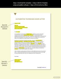 Free Automotive Technician Cover Letter Template Word Google Docs Apple Mac Pages In 2020 Cover Letter Template Project Manager Cover Letter Cover Letter