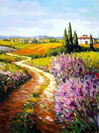 Maybe you would like to learn more about one of these? Italian Painting Tuscany Flowered Country Path Original Oil Painter Gino Masini Italy Tuscany Home Decor Landscape Paintings Oil Painting Landscape Tuscany Landscape