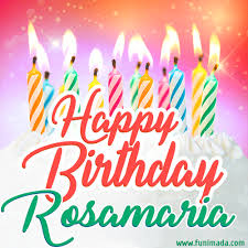 Rosamaria is a form of tal. Happy Birthday Gif For Rosamaria With Birthday Cake And Lit Candles Download On Funimada Com