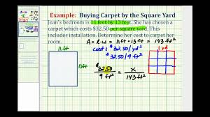 For an accurate estimate in your. Ex Unit Conversion Proportion Application Cost Of Carpet Youtube