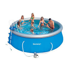 Bestway 15ft Fast Set Above Ground Pool With Filter Pump And Accessories Garden Jardinitis