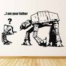 Banksy, star wars, i am your father, graffiti art, canvas print, 8x10.5. I Am Your Father Star Wars Banksy Wall Sticker