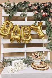 Oh Baby Shower Decor Wooden Blocks 6 Piece White Gold Wood Block Table Top C Girl Baby Shower Decorations Diy Baby Shower Decorations Baby Shower Decorations