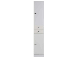 Colonne De Rangement Turin Coloris Blanc Vente De Armoire Colonne Etagere Conforama