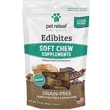 Maybe you would like to learn more about one of these? Pet Releaf Soft Chew Hemp Oil Edibites Large Breed Peanut Butter Carob Swirl Clean Run