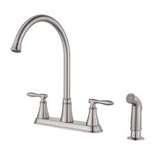 By delta (1292) top rated. Stainless Steel Glenora F 036 4gns 2 Handle Kitchen Faucet Pfister Faucets