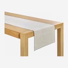 Ce magnifique chemin de table est en lin. Linen Chemin De Table En Lin 45 X 200 Cm Gris Habitat