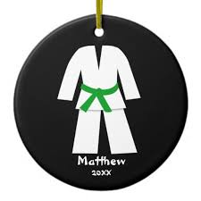 Taekwondo Karate Green Belt Personalized Ceramic Ornament Zazzle Com Black Belt Martial Arts Black Belt Karate Taekwondo