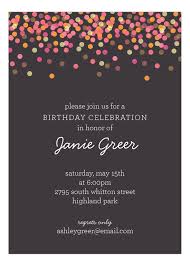 We are often invited on dinners for different purposes or just to spend time together. Charcoal Falling Confetti Invitation Dinner Party Invitations Confetti Invitation Party Invite Design