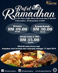 Berikut dikongsikan adalah lokasi buffet ramadhan melaka termasuk meliputi nama lokasi, tempat dan harga : Ramadan Bufet Bawah Rm50 Mengikut Lokasi