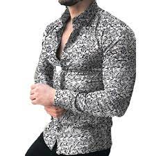 Online shopping shirts, the best shoes & bags. Buy Men S Long Sleeve Fashion Casual Floral Slim Fit Lapel Shirt Top At Affordable Prices Price 14 Usd Free Shipping Real Reviews With Photos Joom