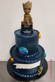So you can mix several superheroes in one cake. 50 Groot Cake Design Cake Idea October 2019 Marvel Cake Baby Groot Cake Cake Designs Images