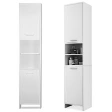 Featuring clean lines and a white, high gloss finish, these are a great way to up the style stakes if you're redecorating your. H4home Tall Bathroom Cabinet Free Standing Cupboard Storage Unit White H4home Furnitures