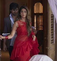 Follow Me Adina Ans Zoya Dresses In Bepanah Red Indian Sari Dress Zoya Dress