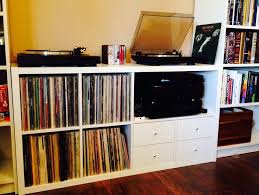 In The Horizontal Position 2x4 Is Plenty Wide Enough To Hold A Receiver And Turntable With Space To Spare On My Unit I V Kallax Ikea Ikea Kallax Shelf Kallax