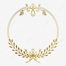 Golden Circle Frame With Beauty Floral Vintage Ornament Vector Illustration Photo Clipart Golden Ornament Png And Vector With Transparent Background For Free Vintage Frames Vector Circle Frames Frame Logo