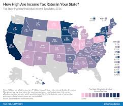 state individual income tax rates and brackets for 2016