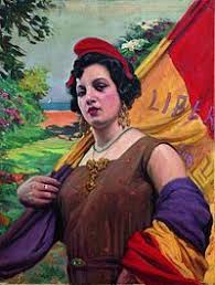 Alegoria De La Republica Espanola Por Teodoro Andreu 1931 Posters Espanoles La Republica Espanola Segunda Republica Espanola