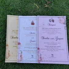 Plantable Seed Paper Wedding Invitation Card Triple Damask