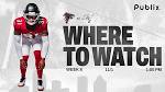 Where to watch Atlanta Falcons vs. Tampa Bay Buccaneers