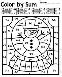 Color By Number Addition Subtraction Practice Addition And Subtraction Practice Subtraction Practice Christmas Math Worksheets