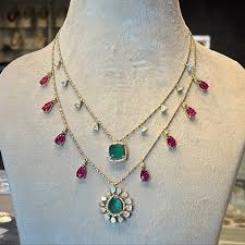 Modern Gemstone Necklace