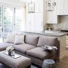 Best 20 kitchen sofa ideas on pinterest diner kitchen open in sofas for kitchen diner view photo 3 of 15. Gray Sectional On Back Of Kitchen Island Kitchen Sofa Open Concept Kitchen Living Room Living Room Modern