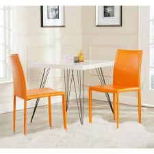 attractive orange dining chairs