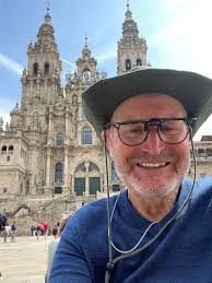 SJPP to Santiago 29 days Not bad for an old guy carrying 10k bag Thanks to  all who donated to the Hospice There's still time if you want to donate  Gerry walking