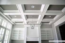 Where your costs fall on that spectrum depends on if you go with a hardwood such as mahogany or cherry or the cheaper road of plywood and drywall. Coffered Ceiling 2 Coffered Ceiling Design Ceiling Design Living Room Coffered Ceiling