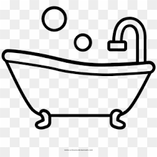Supercoloring.com is a super fun for all ages: Outstanding Tub Coloring Page A Ordable Bathtub Fun Line Art Clipart 2685030 Pikpng