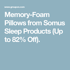 Two Pack Of Somus Memory Foam Supreme Pillows 81 Off Memory Foam Memory Foam Pillows Foam